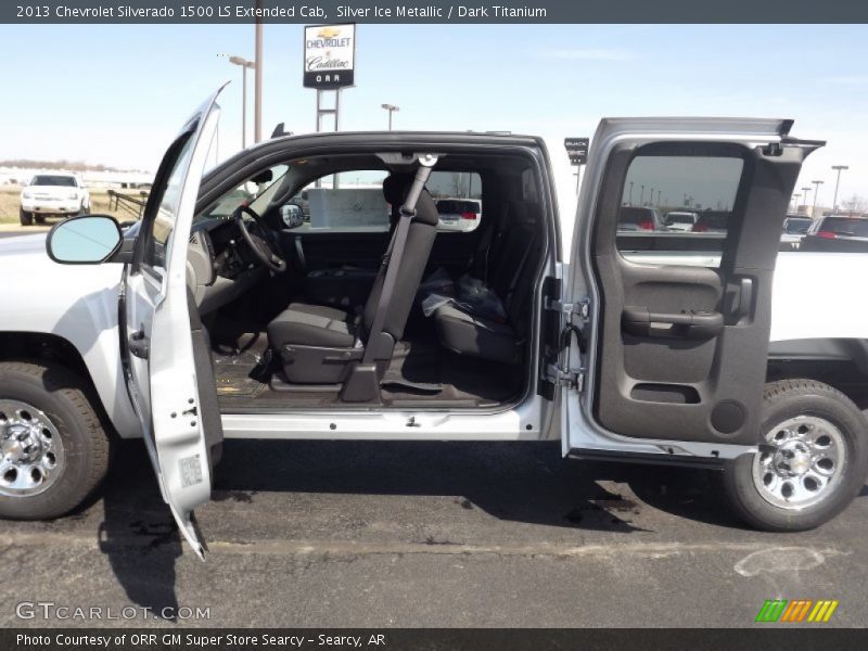 Silver Ice Metallic / Dark Titanium 2013 Chevrolet Silverado 1500 LS Extended Cab