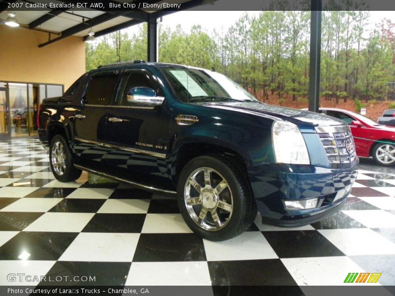 Blue Chip / Ebony/Ebony 2007 Cadillac Escalade EXT AWD