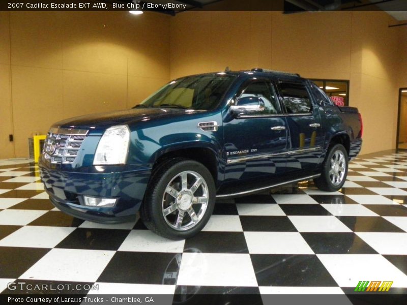 Blue Chip / Ebony/Ebony 2007 Cadillac Escalade EXT AWD