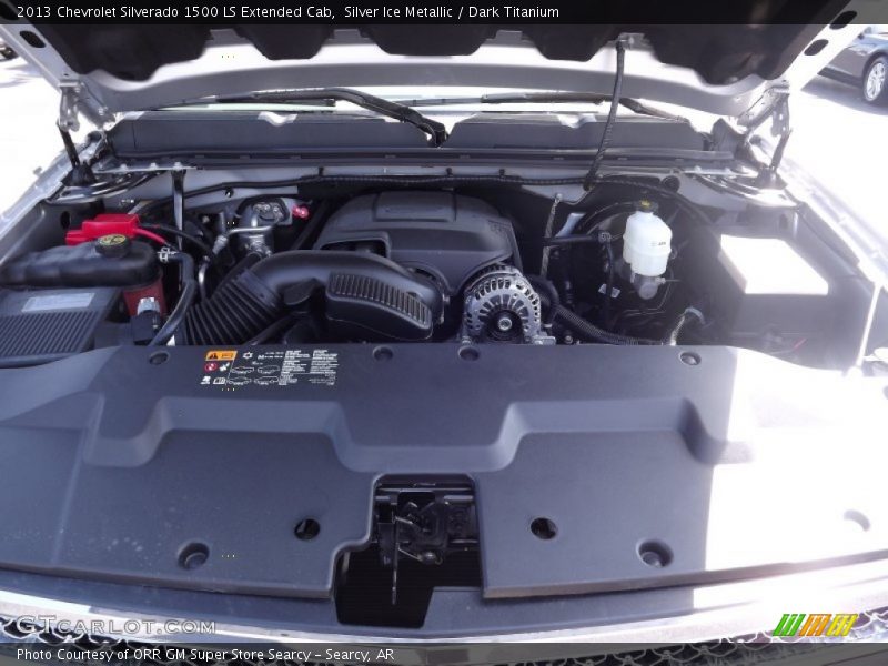 Silver Ice Metallic / Dark Titanium 2013 Chevrolet Silverado 1500 LS Extended Cab