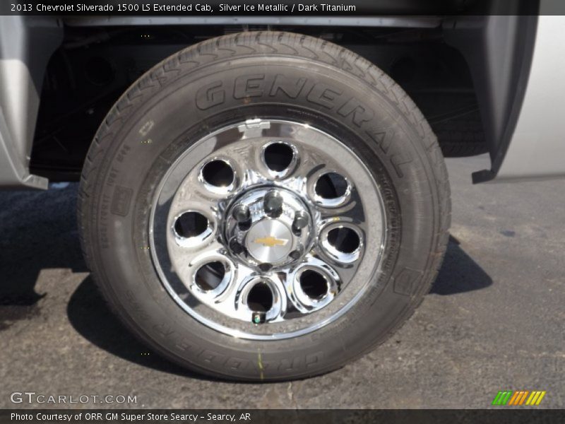Silver Ice Metallic / Dark Titanium 2013 Chevrolet Silverado 1500 LS Extended Cab