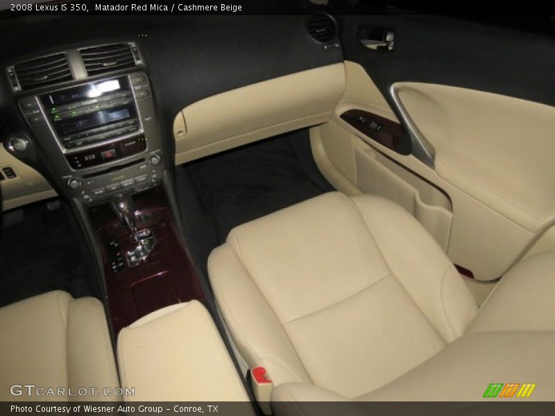 Matador Red Mica / Cashmere Beige 2008 Lexus IS 350