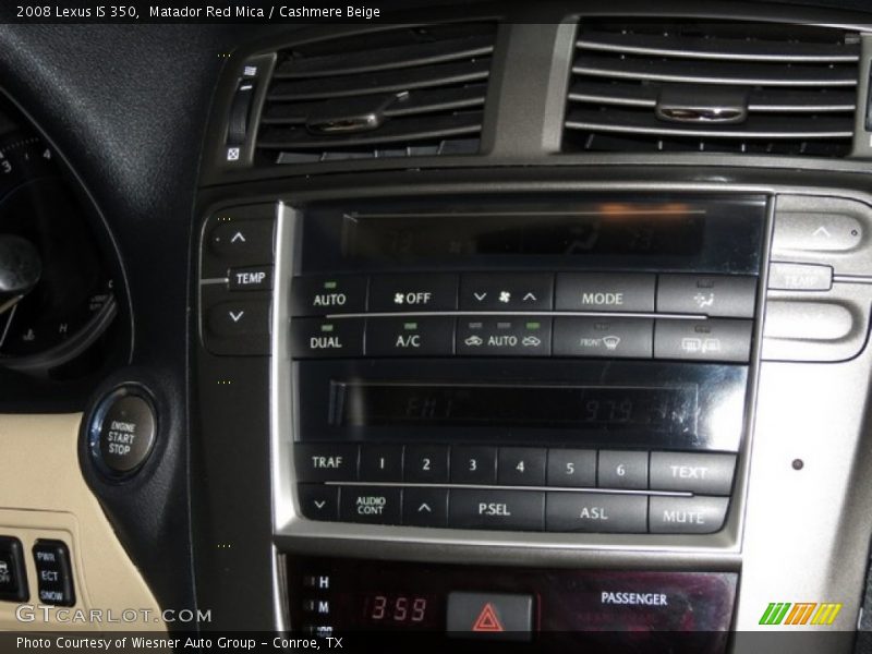 Matador Red Mica / Cashmere Beige 2008 Lexus IS 350