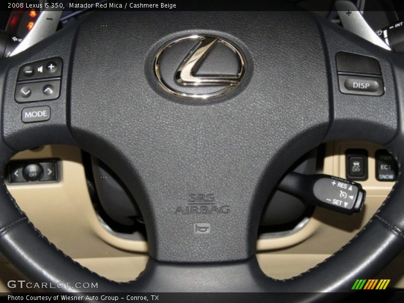 Matador Red Mica / Cashmere Beige 2008 Lexus IS 350