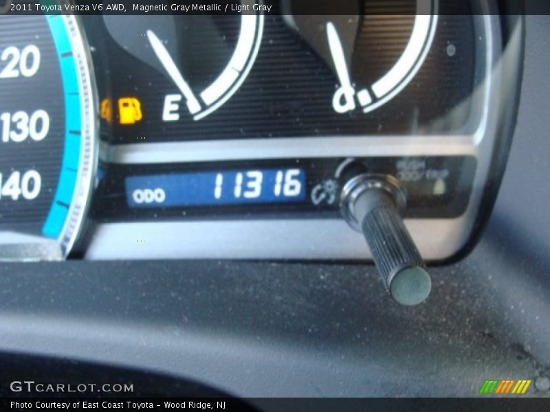 Magnetic Gray Metallic / Light Gray 2011 Toyota Venza V6 AWD