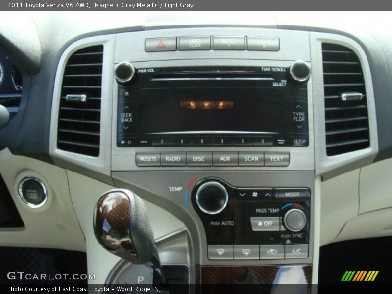 Magnetic Gray Metallic / Light Gray 2011 Toyota Venza V6 AWD