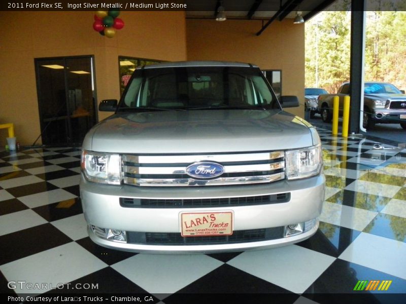 Ingot Silver Metallic / Medium Light Stone 2011 Ford Flex SE