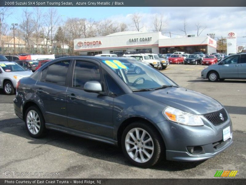 Azure Grey Metallic / Black 2008 Suzuki SX4 Sport Touring Sedan