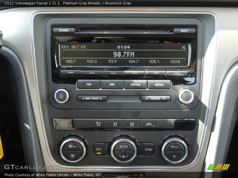 Platinum Gray Metallic / Moonrock Gray 2012 Volkswagen Passat 2.5L S
