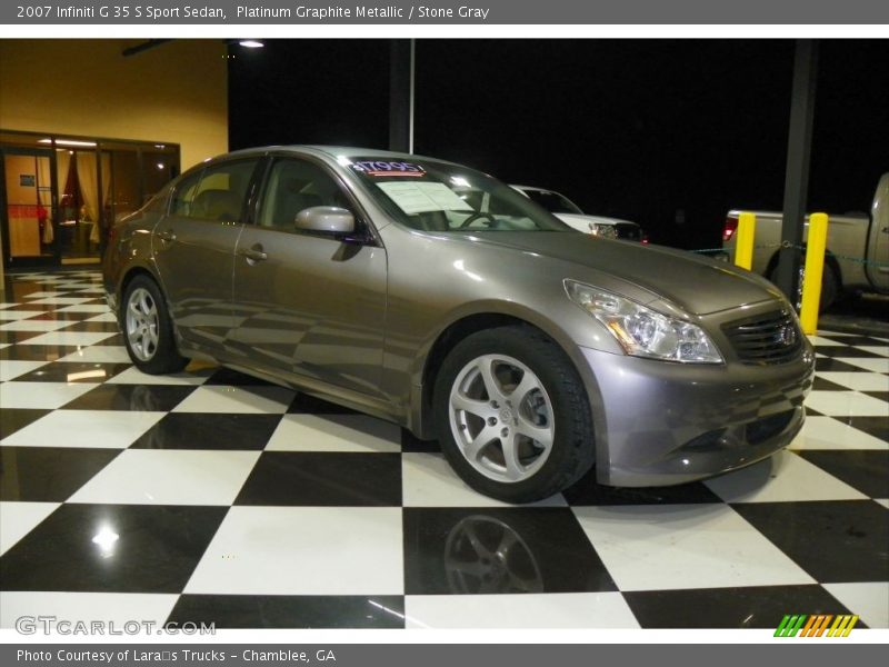 Platinum Graphite Metallic / Stone Gray 2007 Infiniti G 35 S Sport Sedan