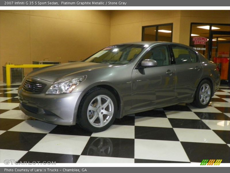 Platinum Graphite Metallic / Stone Gray 2007 Infiniti G 35 S Sport Sedan