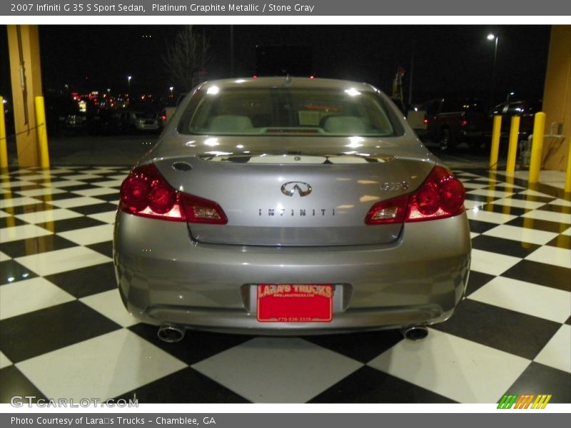 Platinum Graphite Metallic / Stone Gray 2007 Infiniti G 35 S Sport Sedan