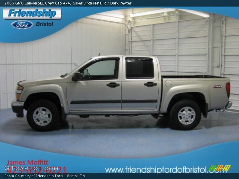 Silver Birch Metallic / Dark Pewter 2006 GMC Canyon SLE Crew Cab 4x4