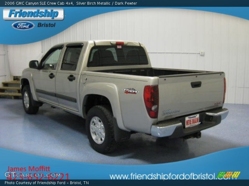 Silver Birch Metallic / Dark Pewter 2006 GMC Canyon SLE Crew Cab 4x4