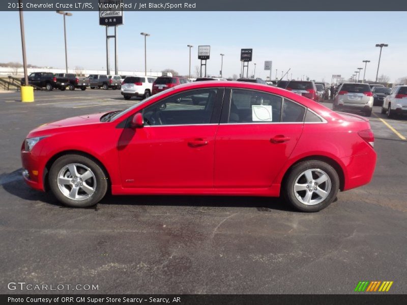 Victory Red / Jet Black/Sport Red 2013 Chevrolet Cruze LT/RS