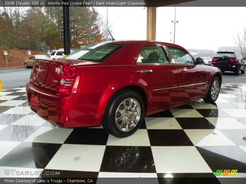 Inferno Red Crystal Pearl / Dark Khaki/Light Graystone 2008 Chrysler 300 LX
