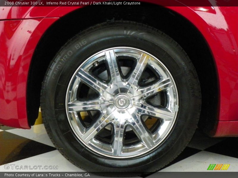 Inferno Red Crystal Pearl / Dark Khaki/Light Graystone 2008 Chrysler 300 LX