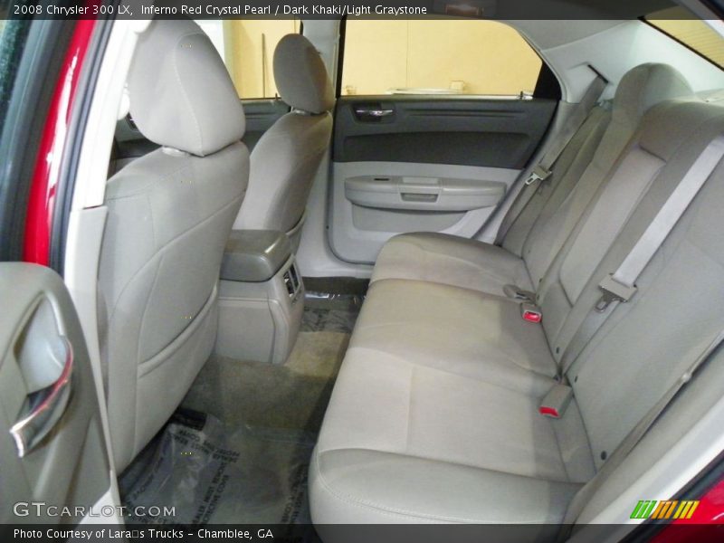 Inferno Red Crystal Pearl / Dark Khaki/Light Graystone 2008 Chrysler 300 LX