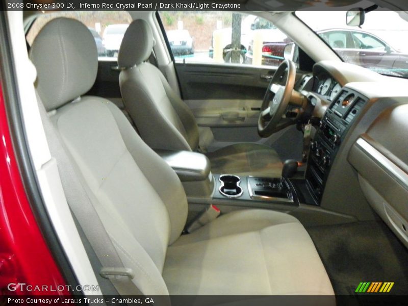 Inferno Red Crystal Pearl / Dark Khaki/Light Graystone 2008 Chrysler 300 LX