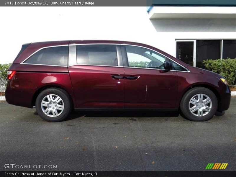 Dark Cherry Pearl / Beige 2013 Honda Odyssey LX