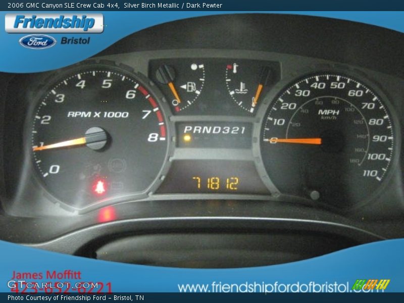 Silver Birch Metallic / Dark Pewter 2006 GMC Canyon SLE Crew Cab 4x4