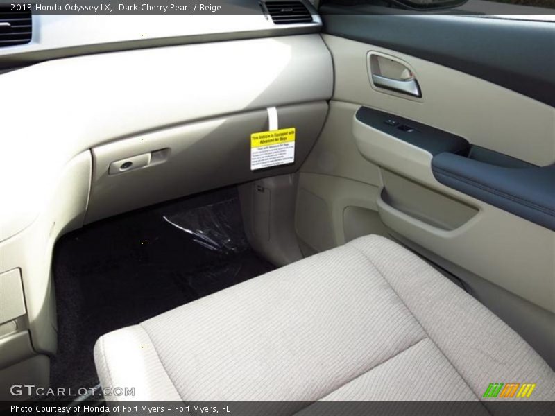 Dark Cherry Pearl / Beige 2013 Honda Odyssey LX