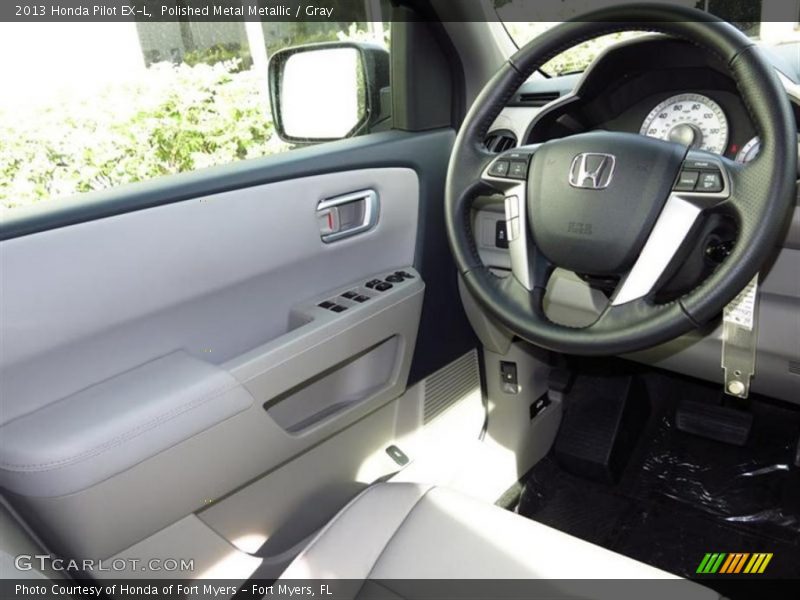 Polished Metal Metallic / Gray 2013 Honda Pilot EX-L