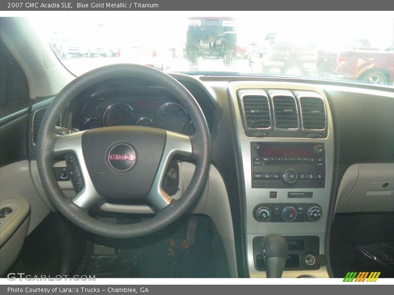 Blue Gold Metallic / Titanium 2007 GMC Acadia SLE