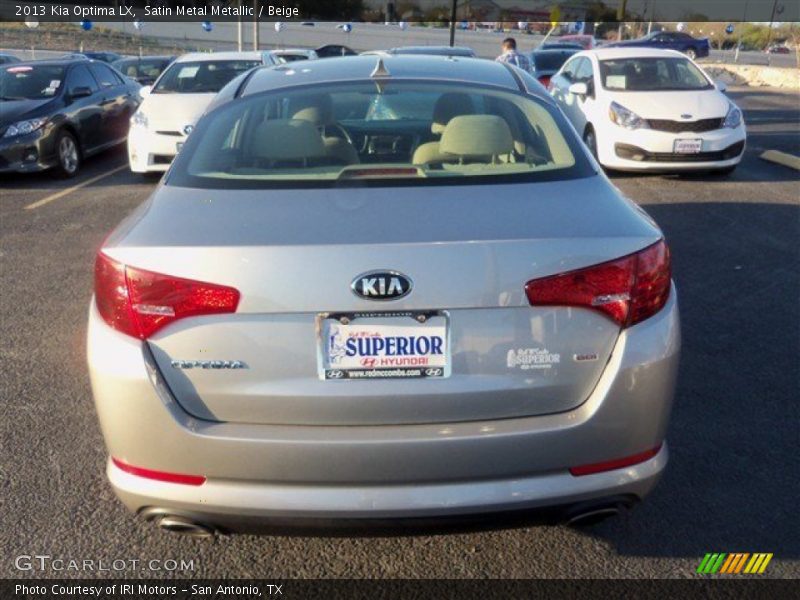 Satin Metal Metallic / Beige 2013 Kia Optima LX