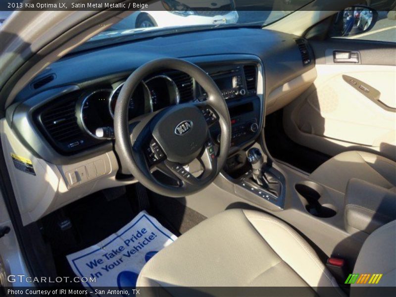 Satin Metal Metallic / Beige 2013 Kia Optima LX
