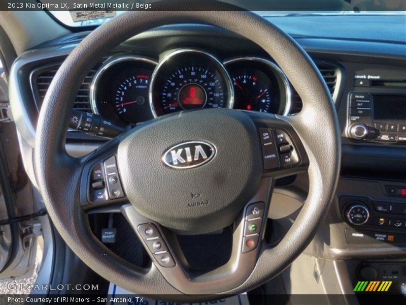 Satin Metal Metallic / Beige 2013 Kia Optima LX
