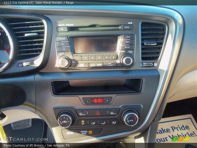 Satin Metal Metallic / Beige 2013 Kia Optima LX