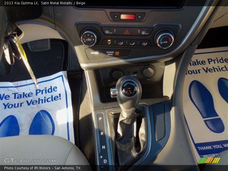 Satin Metal Metallic / Beige 2013 Kia Optima LX