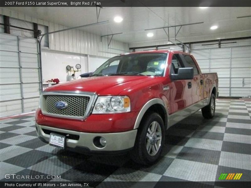 Bright Red / Tan 2007 Ford F150 Lariat SuperCrew