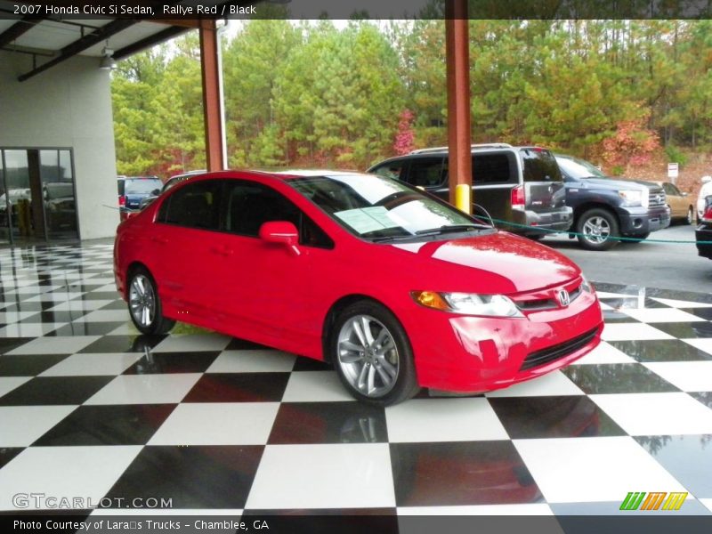 Rallye Red / Black 2007 Honda Civic Si Sedan