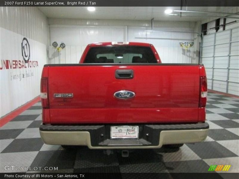 Bright Red / Tan 2007 Ford F150 Lariat SuperCrew