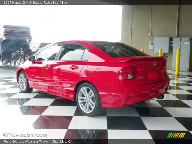 Rallye Red / Black 2007 Honda Civic Si Sedan