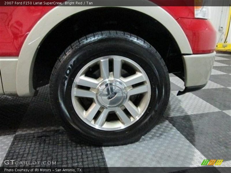 Bright Red / Tan 2007 Ford F150 Lariat SuperCrew