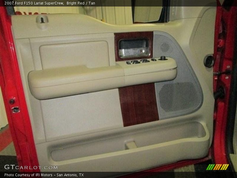 Bright Red / Tan 2007 Ford F150 Lariat SuperCrew