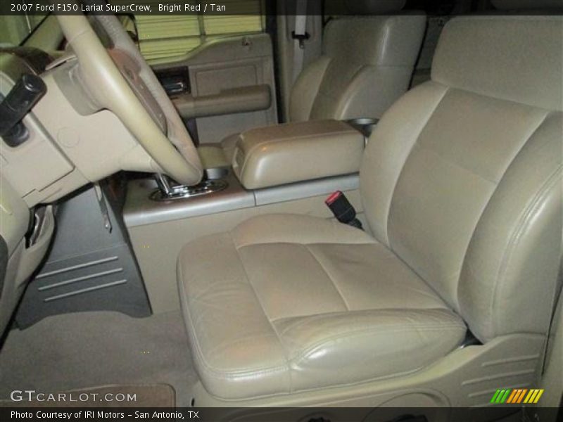 Bright Red / Tan 2007 Ford F150 Lariat SuperCrew