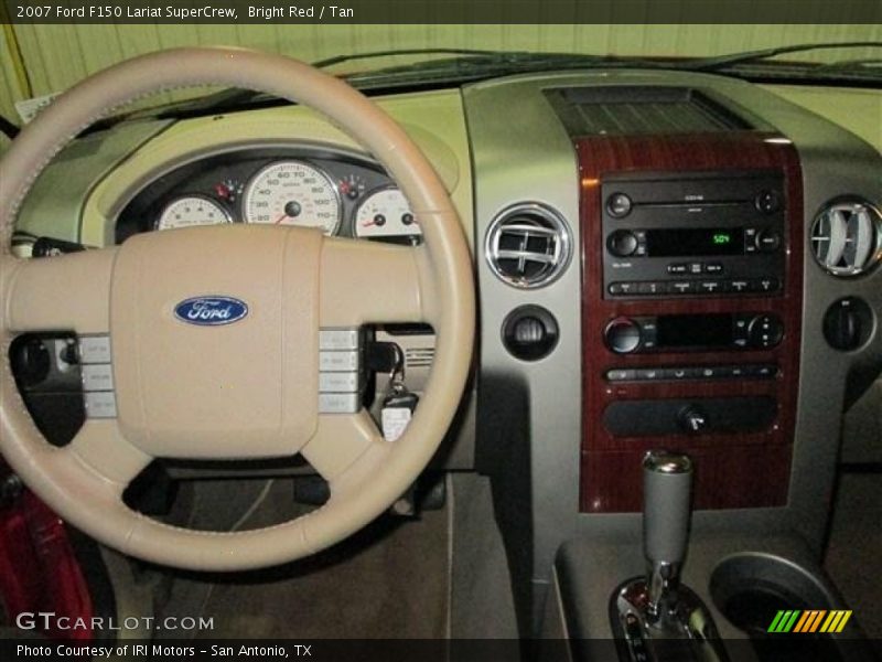 Bright Red / Tan 2007 Ford F150 Lariat SuperCrew