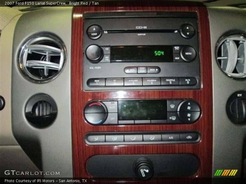 Bright Red / Tan 2007 Ford F150 Lariat SuperCrew