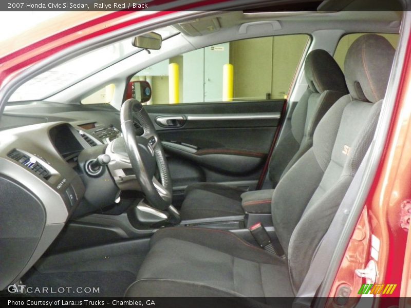 Rallye Red / Black 2007 Honda Civic Si Sedan
