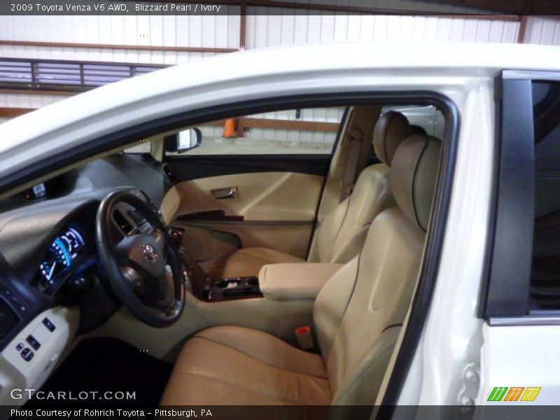 Blizzard Pearl / Ivory 2009 Toyota Venza V6 AWD