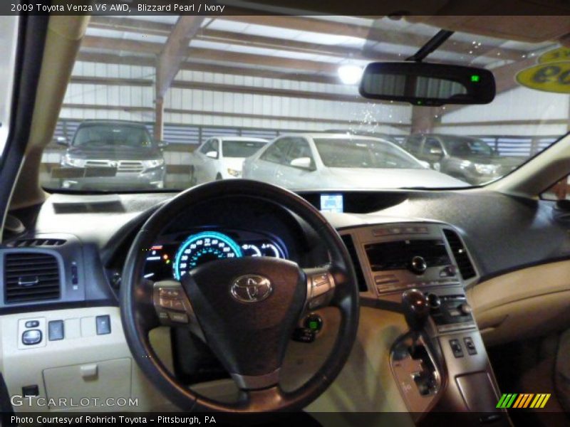 Blizzard Pearl / Ivory 2009 Toyota Venza V6 AWD