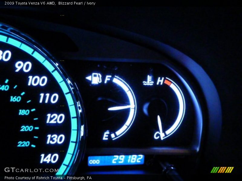 Blizzard Pearl / Ivory 2009 Toyota Venza V6 AWD