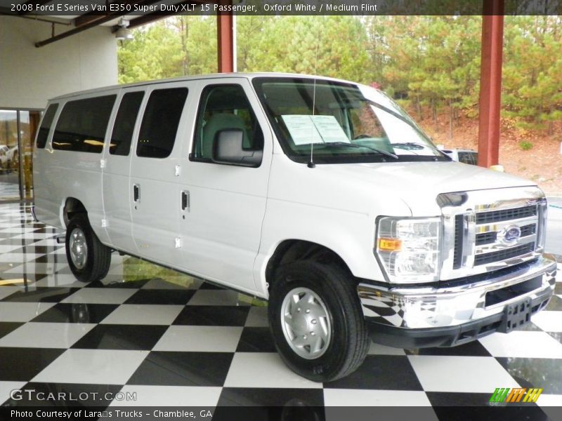 Oxford White / Medium Flint 2008 Ford E Series Van E350 Super Duty XLT 15 Passenger