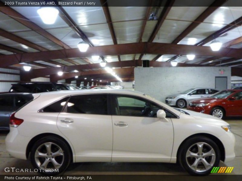 Blizzard Pearl / Ivory 2009 Toyota Venza V6 AWD