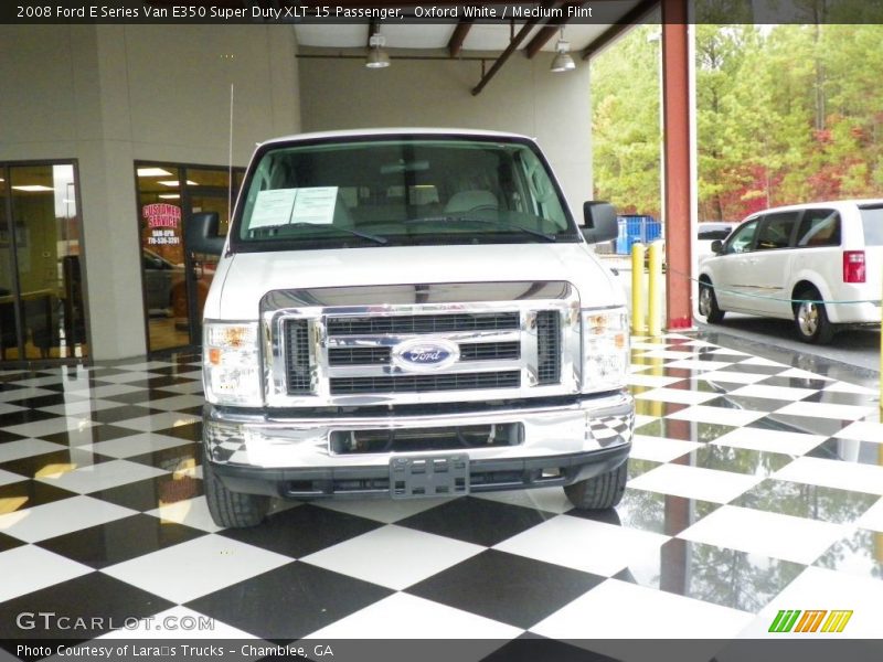 Oxford White / Medium Flint 2008 Ford E Series Van E350 Super Duty XLT 15 Passenger
