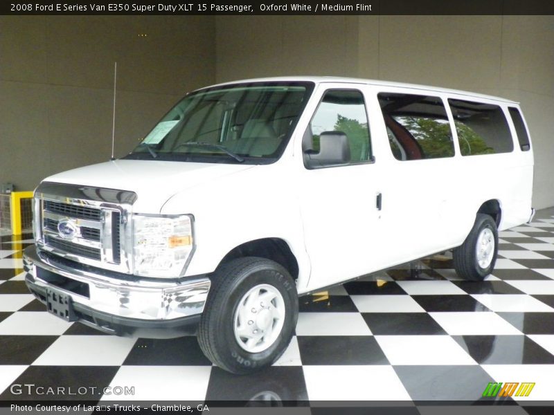 Oxford White / Medium Flint 2008 Ford E Series Van E350 Super Duty XLT 15 Passenger